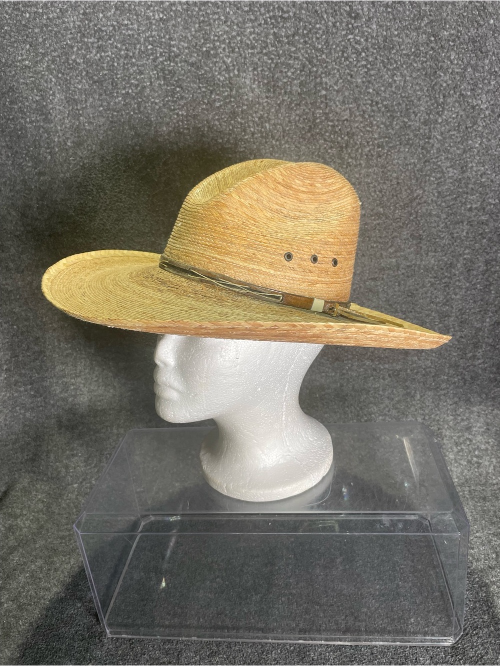 Texas Hat Company Inc Genuine Palm Leaf 10X Cowboy Western Ponderosa Size 6 7/8